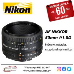 Lente Nikon FX 50mm. F/1.8D.